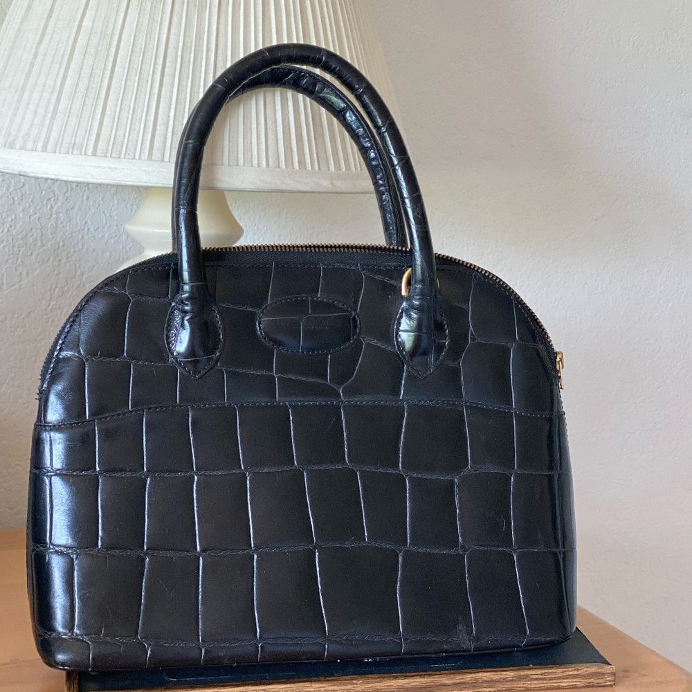 Vintage Russell&Bromley vintage leather black bag